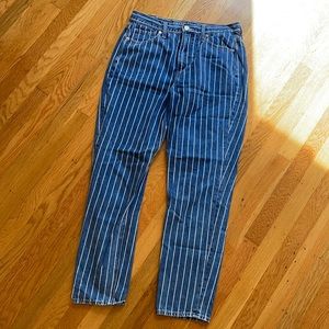 American Eagle Denim Jeans with Stripes Pattern